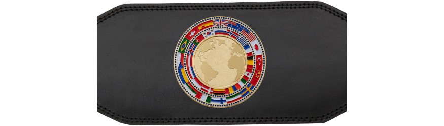 CHAMPIONSHIP BELT - BUD001/GLDFLAG - AVAILABLE IN 4 COLOURS